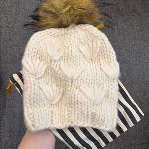 Lele Sadoughi The Motley Beanie White Lie